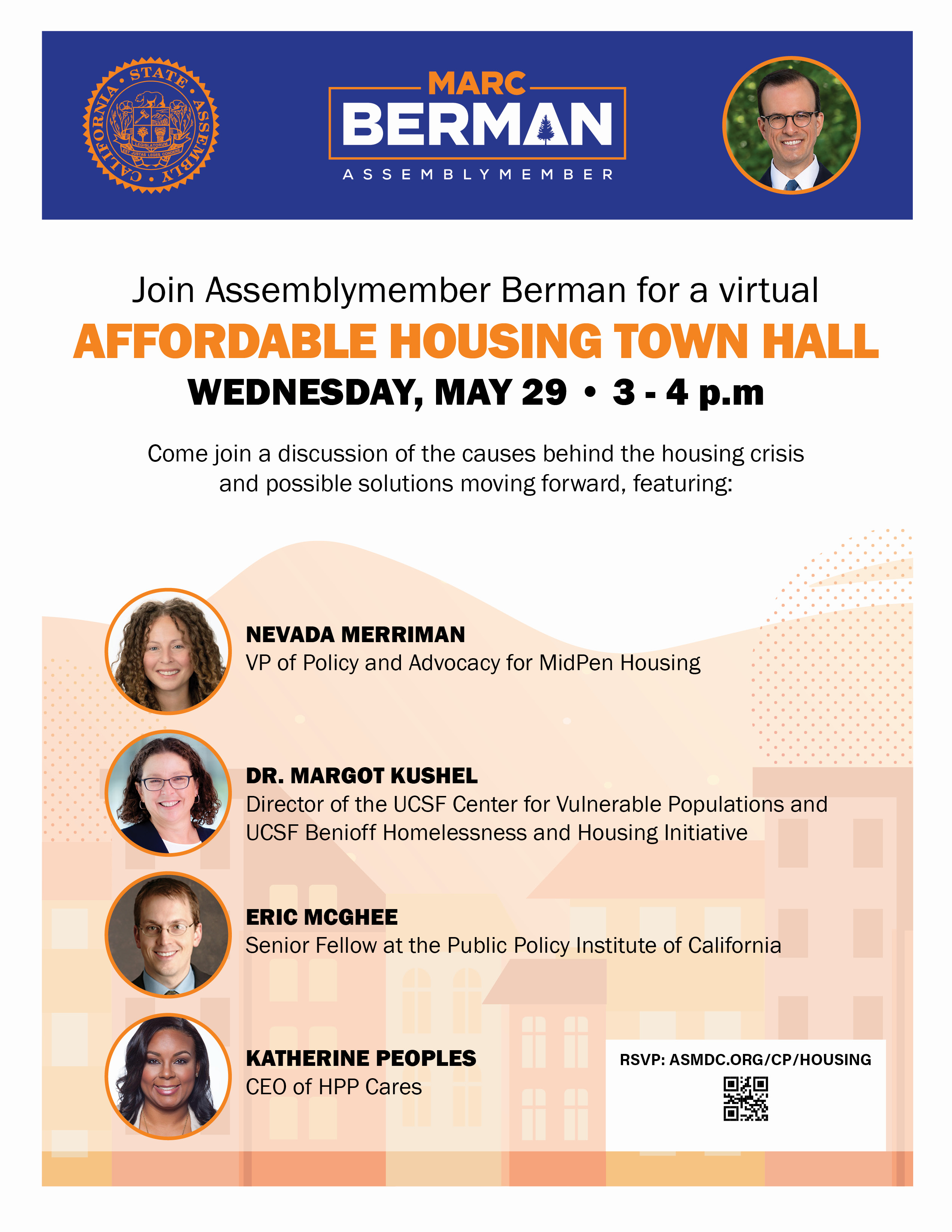 Berman Affordable Housing Town Hall Flyer