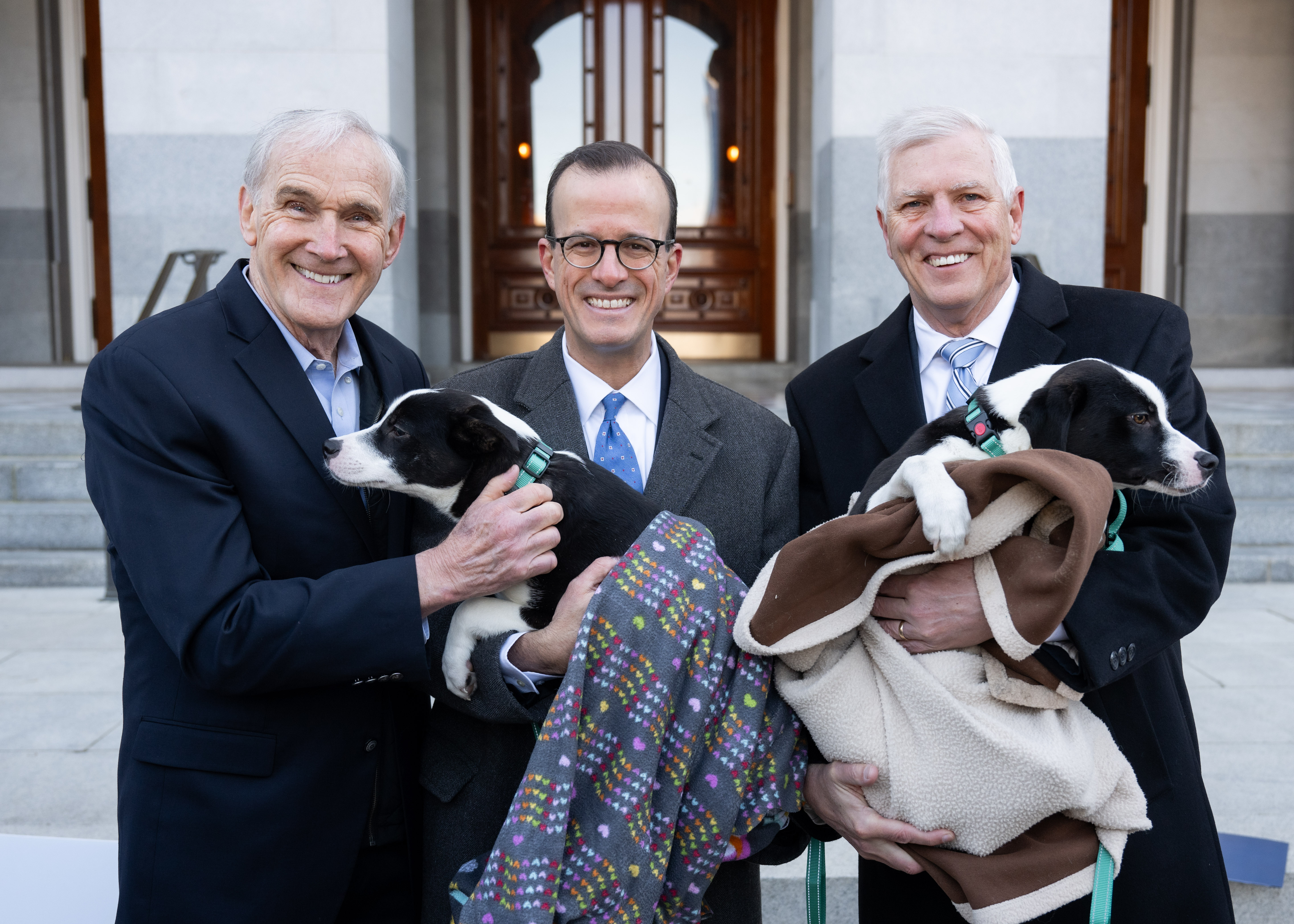 Asm. Berman and other Legislators at the Puppy Mill Pipeline Press Conference