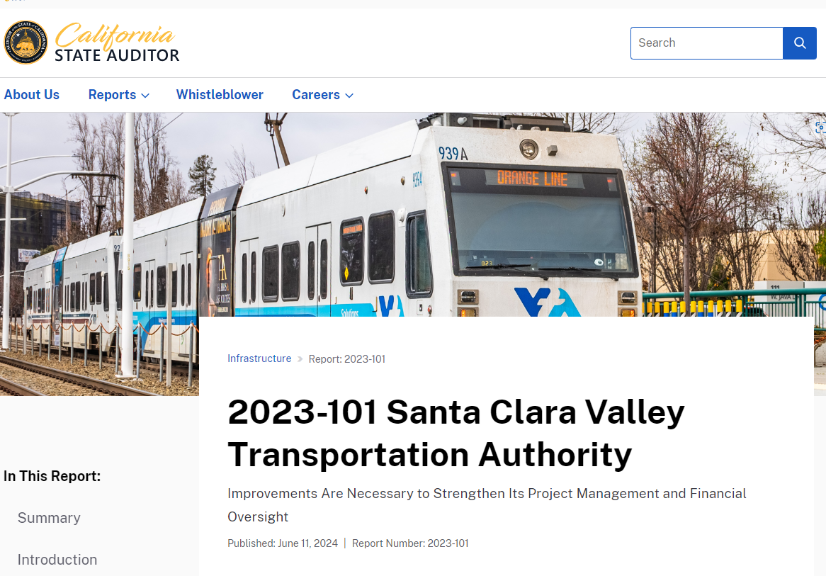 2023 Santa Clara VTA Screenshot