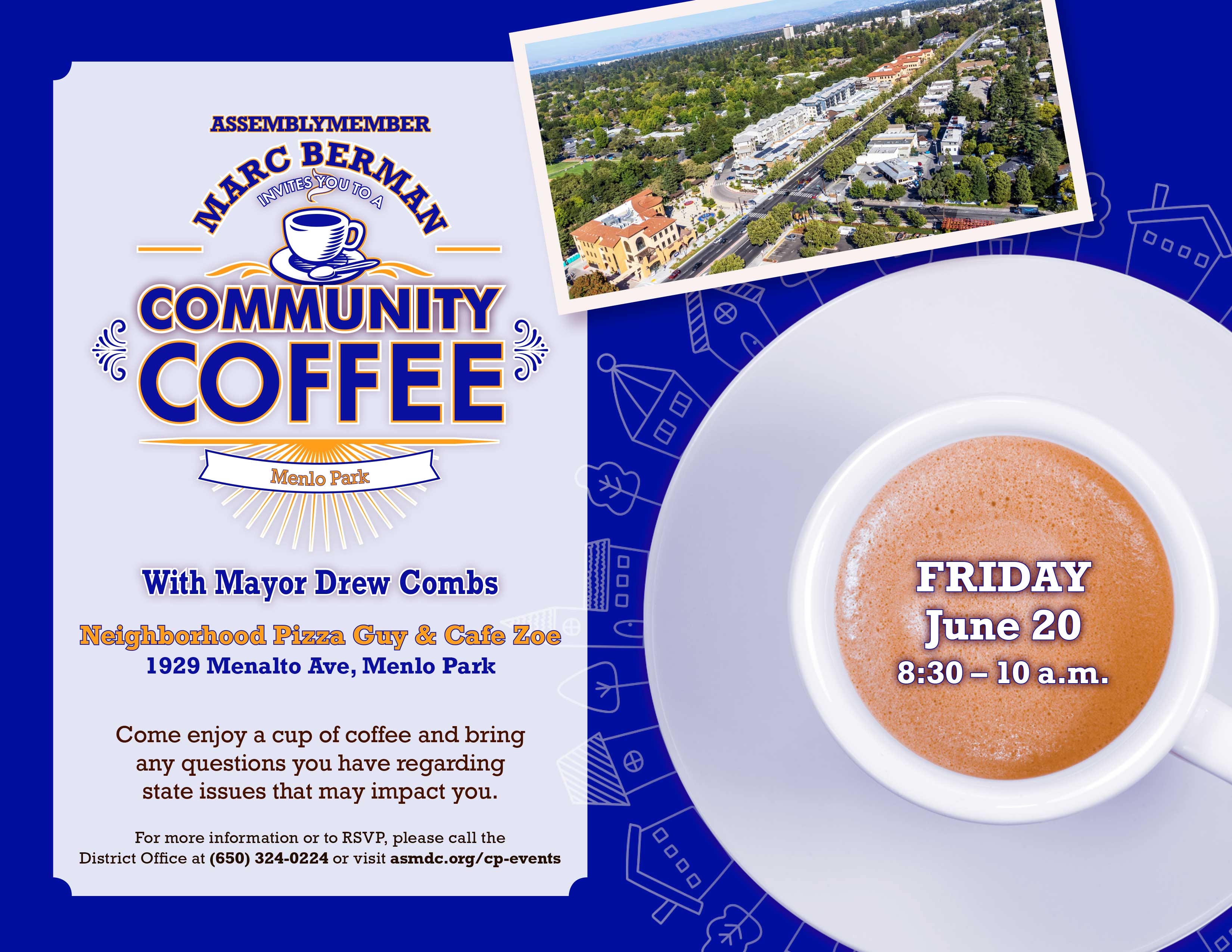 Asm. Berman Menlo Park Coffee Graphic