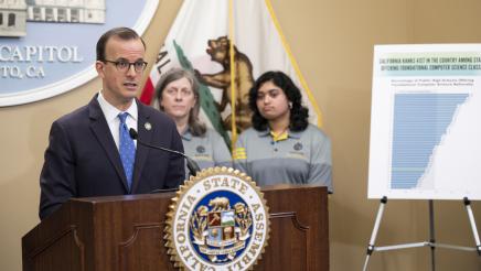 Berman speaks at computer science education for all press conference 