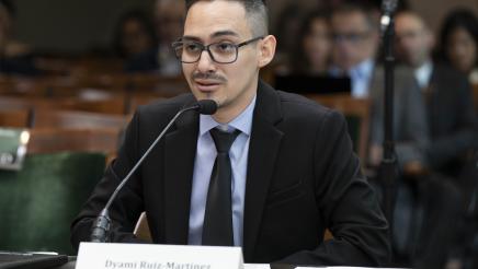 Master Plan for Higher Education Select Committee Dyami Ruiz Martinez Photo