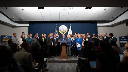 Redistricting Press Conference Wide photo