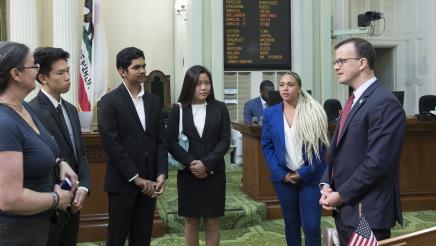 Assemblymember Berman with District Office Interns