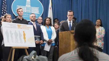 Berman and Students Promote Safe Lot Legislation for Homeless Students 