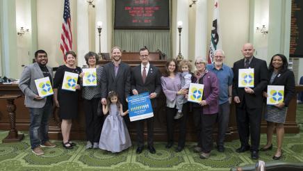 Assemblymember Berman at Bone Marrow Donation Awareness Month at the Capitol