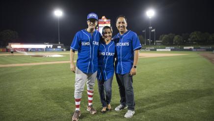 Berman Plays in Annual Legislative Softball Match