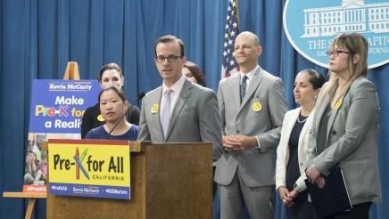 Assemblymember Berman at Pre-K for all Conference at the Capitol