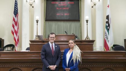 Assemblymember Berman with District Office Interns