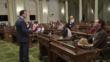 Assemblymember Berman Welcomes Students From The Bio-sciences Association To The State Capitol