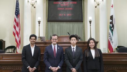 Assemblymember Berman with District Office Interns