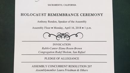 Holocaust Remembrance Day 2018